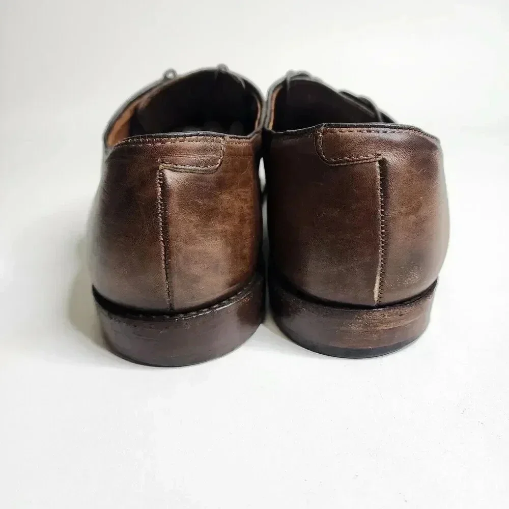 Allen Edmonds Delray Split Toe Lace Up‎ Oxfords Vero Cuoio Super Prime Size 11 D